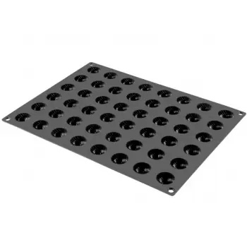 Sasa Demarle FX 2110 Sasa Demarle Flexipan Inspiration Mini Twist Molds - ø 32 mm - Depth 20 mm - 48 Cavity - 300 x 400 mm Fl...