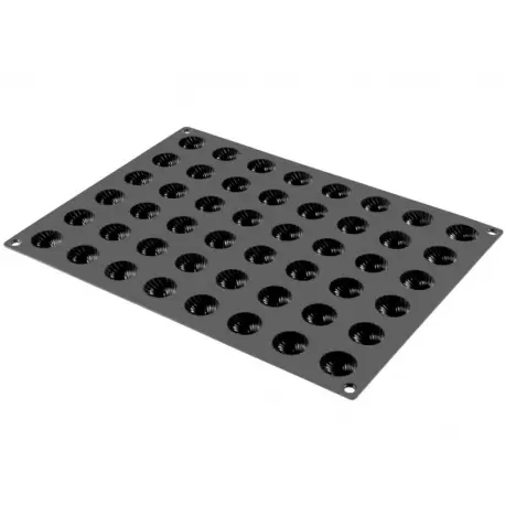 Sasa Demarle FX 2110 Sasa Demarle Flexipan Inspiration Mini Twist Molds - ø 32 mm - Depth 20 mm - 48 Cavity - 300 x 400 mm Fl...