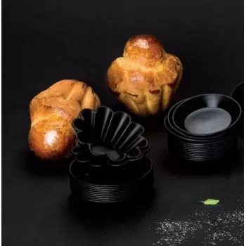 Matfer Bourgeat 345233 Matfer Bourgeat Exoglass® Brioche Mold - Ø 2 3/4" - H 1 1/10" - Pack of 24 Exoglass Molds