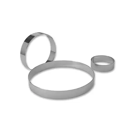 Matfer Bourgeat 371406 Mousse Ring Ø 6 1/4" - 1 3/4''' High (45mm) Mousse Rings - 1 3/4''' - 2'' High (45mm- 50mm)