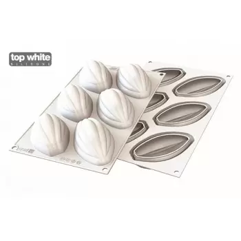 Silikomart CACAO 120 Cocoa Pod Silicone mold - 102 x 57 x 42 mm - 120ml - 6 Cavity