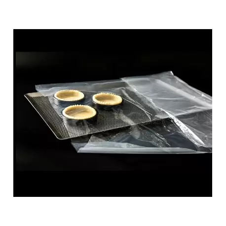 Clear Dough Sheet Pans PEBD Plastic Bags 550 x 780 mm - 35 Microns - 100 pcs