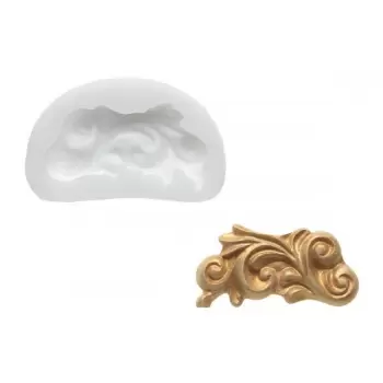 Silikomart SLK144 Silikomart Sugarflex Silicone Décor Mold - Ornament - 53 x 25 mm Sugarpaste Silicone Molds