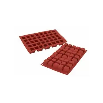 Silikomart SF263 Silikomart Silicone Molds - Mini Cubes 24 x 24 x 24 mm - 13 ml - 40 Cavity Non-Stick Silicone Molds