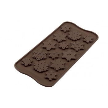 Silikomart SCG40 Silikomart Silicone Chocolate Molds - Snowflakes 
