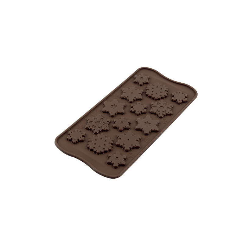 Silikomart Silicone Chocolate Molds - Snowflakes 