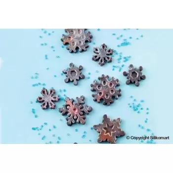 Silikomart SCG40 Silikomart Silicone Chocolate Molds - Snowflakes - Silicone Chocolate Molds