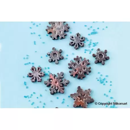 Silikomart SCG40 Silikomart Silicone Chocolate Molds - Snowflakes - Silicone Chocolate Molds