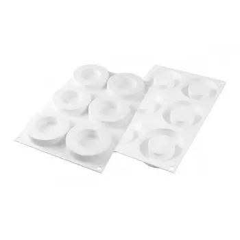 Silikomart THE RING 65 Ring Silicone Mold Set by Amaury Guichon - Ø85/50 x 18 mm -390 ml