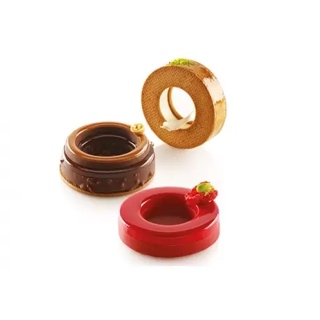 Silikomart THE RING 65 Ring Silicone Mold Set by Amaury Guichon - Ø85/50 x 18 mm -390 ml