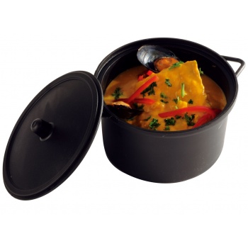 Mini cocotte plastique noire 300 ml