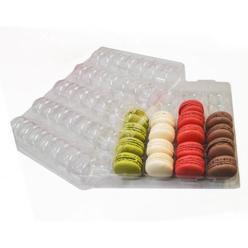 Pastry Chef's Boutique AWM35CL Clear Plastic Thermoformed Macarons ...