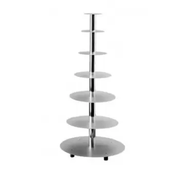 Martellato METAL 7 Aluminum Multi Level Wedding Cake Stand Display - 7 Levels Cakes - Ø 16 - 20 - 26 - 32 - 40 - 45 - 50 cm W...