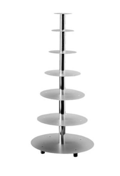 Aluminum Cake Stand Cake Stand Wedding Wedding 4 Floors of 20 24 24 27 cm Floor authentic Alu Staircase