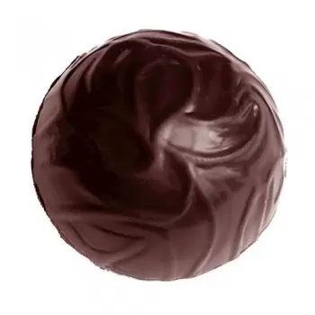 Polycarbonate Truffle Hemisphere Half Sphere Ø27 - 27 x 27 x 13 mm - 6gr - 5x8 Cavity - 275x175x24 mm