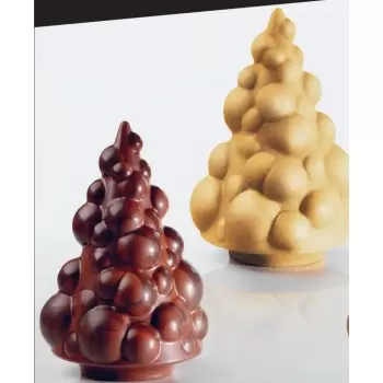 Pavoni KT175 Pavoni Thermoformed Mold - AMPOLLA - Christmas Trees Ø 135 x 200 mm - Weight: 200 g - 2 sets Holidays Molds