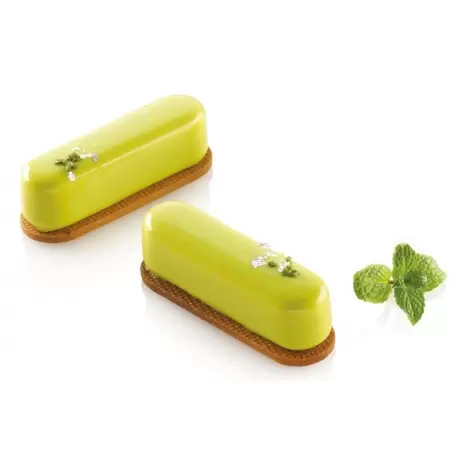 Silikomart Mini Fashion Eclair CAROLINE 30 Silicone Mold Set - 83 x 23 x 21 mm - 12 Cavity - 30 ml