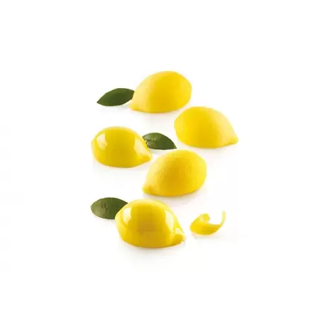 Silikomart Mini Lemon LIMONE & LIME30 Single Part Silicone Mold Set - 55 x 38 x 27 mm - 15 Cavity - 30 ml