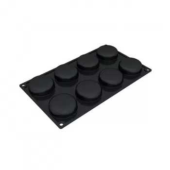 Pavoni PX3200 Pavoflex Round Tart Tops Silicone Molds ROUND - Ø 60 x 20 mm - 8 Cavity - 48 ml - 300 x 175 mm Pavoflex Single ...