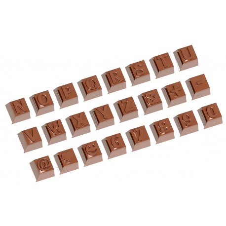 alphabet chocolate molds