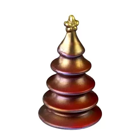 Martellato 20-C1000 Polycarbonate Holiday Tree Chocolate Mold - Ø 58 h 100 mm – 100 gr - 3 Cavity Holidays Molds