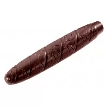 Chocolate cigar polycarbonate mold - 134 x 23 x 12 mm - 30 gr - 1x9 Cavity - 275x175x24mm