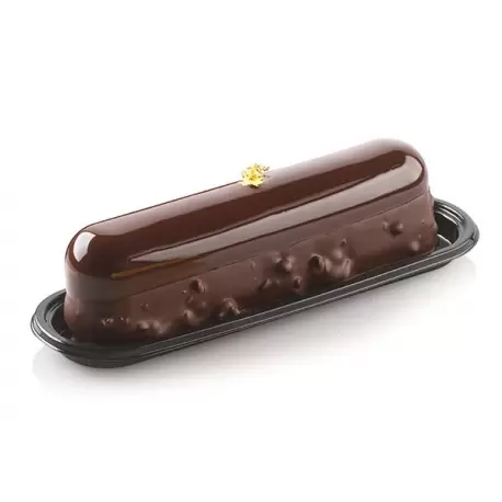 Silikomart L’Éclair 120 by Johan Martin Silicone Mold Set - 135 mm x 28 mm x 37 mm - 8 Cavity - 120 ml