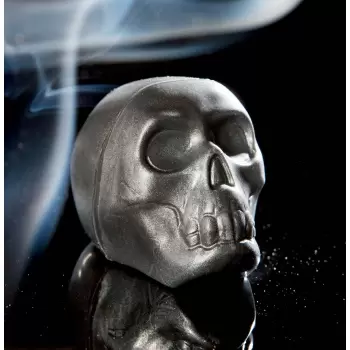 Chocolate World CW1666 Polycarbonate Skull Head Chocolate Mold - 26 x 19 x 27 mm - 16gr - 3x8 Cavity - Double Mold - 275x135x...