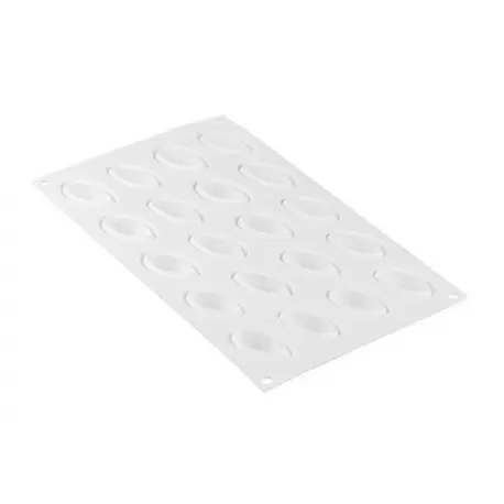 Silikomart Professional Mini QUENELLE 10 Silicone Mold - 44 x 21 x 20 mm - 20 Cavity - 10ml