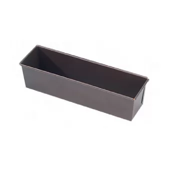 Pastry Chef's Boutique 10095 Nonstick Straight Voyage Cake Loaf Pan - 50 x 8 x 8 cm Loaf and Cake Pans