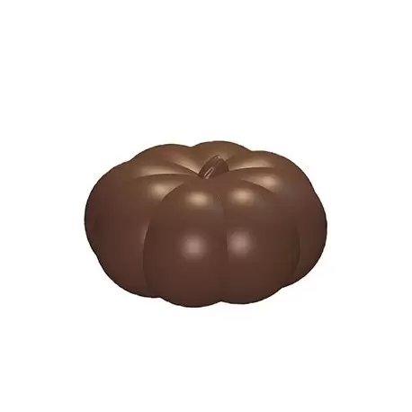 Cabrellon 16947 Chocolate Pumpkin Polycarbonate Mold - 35x30.6mm - 9+9 - 275x175x24 Holidays Molds