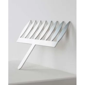 Frank Haasnoot 20FH01L Stainless Steel Large Leaf Comb by Frank Haasnoot - 80mm - makes 8 Ruler and Pastry Combs