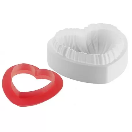 Silikomart LOVELY 1200 Heart silicone entremet mold - 182x173x68mm - 1200ml