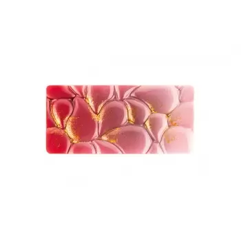 Silikomart Tritan Polycarbonate GOCCIA-T Chocolate Tablet Bar Mold by Kirsten Tibballs - 150x70x8.3mm - 80ml - 3 indents