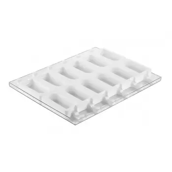 Silikomart GEL12 Cremino Set of 2 Ice Cream Molds - Tray and 50 Sticks