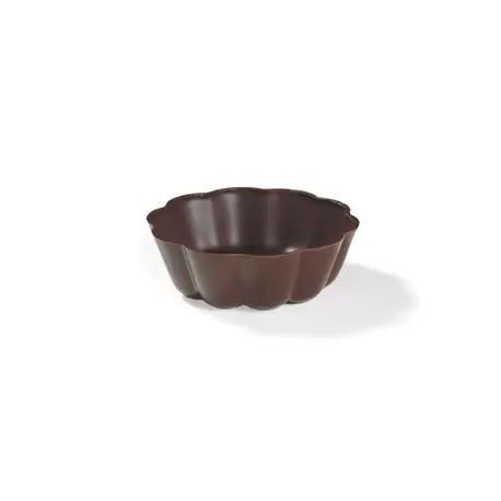 Pastry Chef's Boutique PCB11220 Belgian Chocolate Cups - Turbans Cups Ø70Mm - 84 pcs Chocolate Cups and Truffle shells