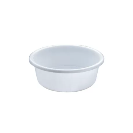 Pastry Chef's Boutique 01861 Round Heavy Rigid Plastic Dough Food Container 19 L - Ø 48 cm - Height 16 cm Bread and Dough Con...