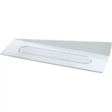 Silikomart White Rectangular Eclair Mini Plastic Tray 140 x 40 mm - White - 100pcs