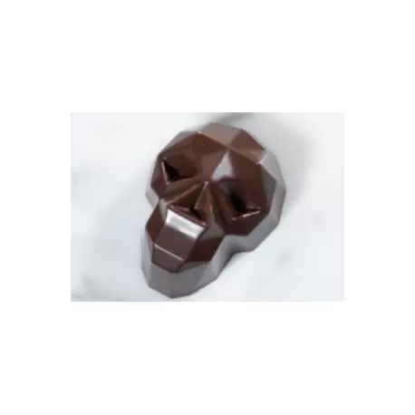 Polycarbonate Halloween Skull Chocolate Mold - 37x28x18 - 10gr - 20 cavity