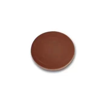 Cabrellon 1568 Polycarbonate Flat Round Base Chocolate Mold - 197 x 24 mm - 1 cavity Modern Shaped Molds