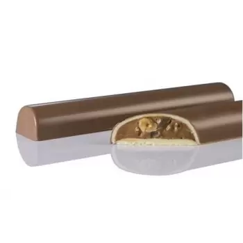 Martellato MA6102 Polycarbonate Chocolate Log CURVY Mold - 198 x 35 x23 mm - 4 Cavity -150 gr Bars & Napolitains Molds