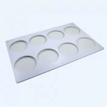 Martellato 50DF138 Plastic Template Frame for Genoise Discs and Entremets Inserts Making - Ø135 x 8 mm - Makes 8 discs Genois...