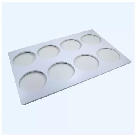 Martellato 50DF138 Plastic Template Frame for Genoise Discs and Entremets Inserts Making - Ø135 x 8 mm - Makes 8 discs Genois...