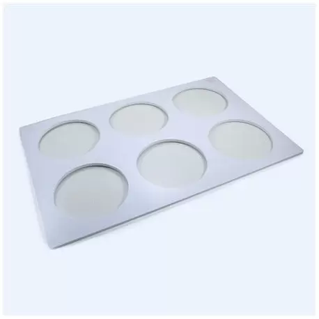 Martellato 50DF158 Plastic Template Frame for Genoise Discs and Entremets Inserts Making - Ø155 x 8 mm - Makes 6 discs Genois...