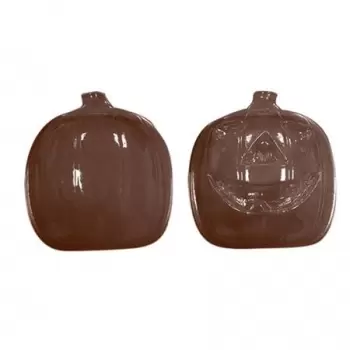 3D Halloween Pumpkin Chocolate Mold (Thermoformed) - 110x95x45mm