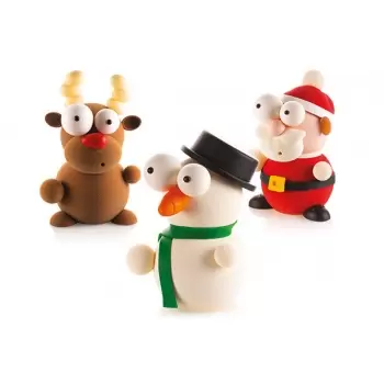 Silikomart 70.104.99.0065 Silikomart Kit Santa Christmas Mold - 188x248mm - 12.301ml Thermoformed Chocolate Molds