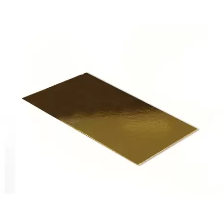 Deluxe Gold Thick Rectangular Log Cake Board - 29.5.5cm x 13.5cm - 2mm Thick - 50pcs