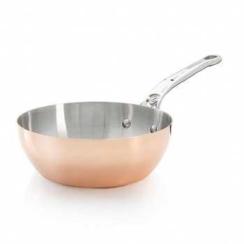 De Buyer 6236.24 De Buyer Rounded Sauté-pan Copper Stainless Steel PRIMA MATERA ø9 1/2'' - 3.3qt Prima Matera Copper Inductio...