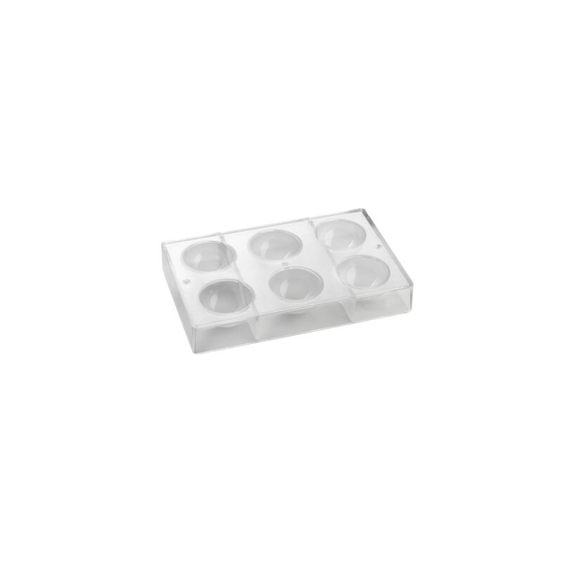 Pavoni SP2254 Chocolate Polycarbonate Half Sphere Mold - Ø65mm - 6 ...