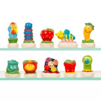 Pastry Chef's Boutique P71012 Assorted Feves King Cakes Charms - Garden Figures - Pack of 50 Pastry Boxes